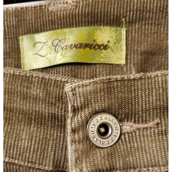 Z Cavaricci Y2k Flare Corduroy Pants Women's‎ Size 14 Brown Casual - Picture 4 of 10